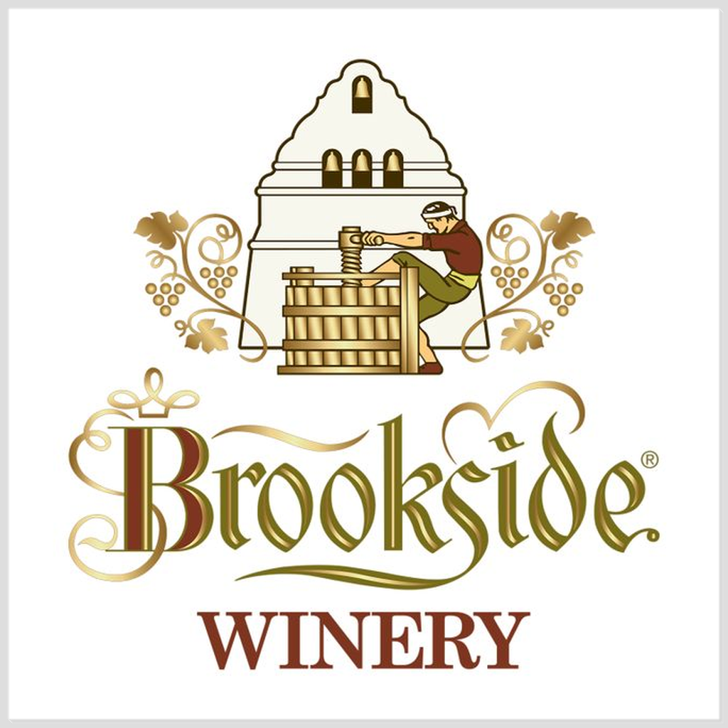 Wine Label Themed Wall Decor - Brookside Winery Label Acrylic Print Ready To Hang