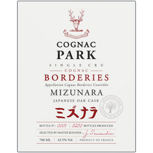 Cognac Label Themed Artwork - Cognac Park Mizunara Label Printed on Eco-Friendly Recycled Aluminum