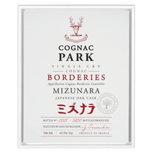 Load image into Gallery viewer, Cognac Label Themed Artwork - Cognac Park Mizunara Label Print on Canvas in a Floating Frame