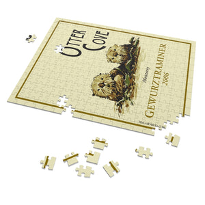 Wine Themed Jigsaw Puzzles - Label of Otter Cove Print 252 Pieces Puzzle - Made in America
