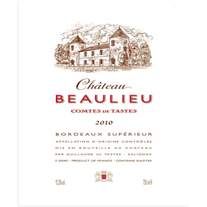 Wine Label Themed Wall Decor - Chateau Beaulieu Acrylic Print Ready To Hang