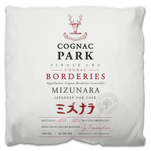 Indoor Outdoor Pillows Cognac Park Label Print