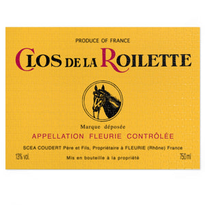 Wine Label Themed Jigsaw Puzzles - Clos de la Roilette Label Print on 252 or 500 Pieces Puzzle - Made in America