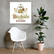 Load image into Gallery viewer, Wine Label Themed Wall Decor - Brookside Winery Label Acrylic Print Ready To Hang