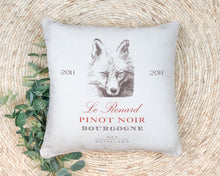 Load image into Gallery viewer, Le Renard Pinot Noir Pillow Mockup