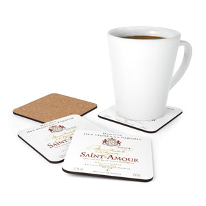 Wine Label Themed Gifts - Saint Amour Label Winery Coasters - Set of 4