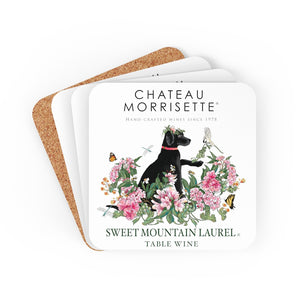 Coasters and table Top Decor  - Chateau Morrisette Sweet Mountain Laurel Corkwood Coaster Set of 4