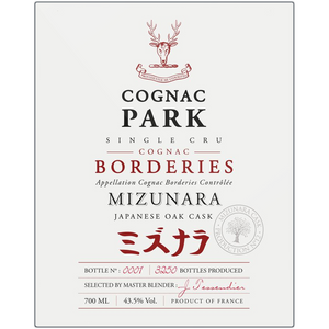 Cognac Label Themed Artwork - Cognac Park Mizunara Label Printed on Eco-Friendly Recycled Aluminum
