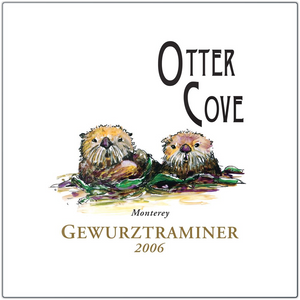 Winery Gifts - Wine Themed Wall Decor - Otter Cove Gewurztraminer 2006 Label Square Printed on Eco-Friendly Recycled Aluminum