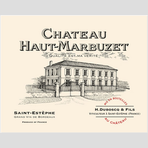 Wine Label Themed Artwork and Gifts - Chateau Haut-Marbuzet Wine Label Acrylic Print Ready To Hang