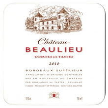 Load image into Gallery viewer, Wine Label Themed Gifts - Chateau Beaulieu Wine Label Coasters - Set of 4 Coasters