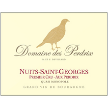 Load image into Gallery viewer, Partridge Themed Artwork - Domaine Des Perdrix Wine Label Printed on Rectangular Eco-Friendly Recycled Aluminum