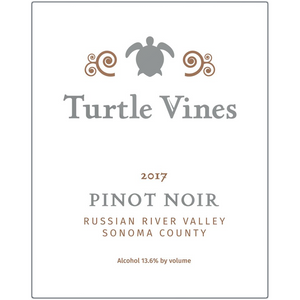Turtle Vines Wine Label printed on recycled aluminum 6 sizes available