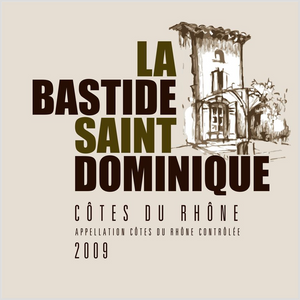 Wine Label Themed Wall Decor - La Bastide Saint Dominique Winery Cotes du Rhone Label Acrylic Print Ready To Hang