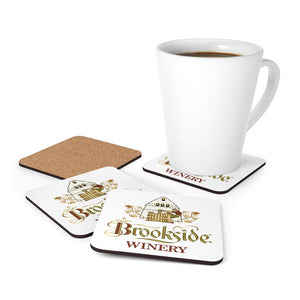 Wine Label Themed Gifts - Brookside Winery Coasters - Set of 4