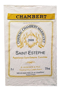 Chateau Chambert-Marbuzet Flour Sack Towel