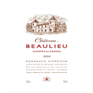 Wine Label Themed Art Print  on Archival Paper - Chateau Beaulieu Fine Art Prints