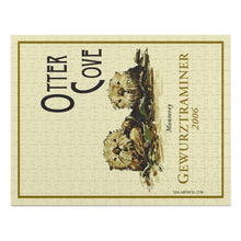 Load image into Gallery viewer, Wine Themed Jigsaw Puzzles - Label of Otter Cove Print 252 Pieces Puzzle - Made in America