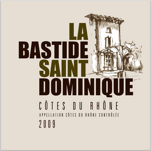 Wine Label Themed Art Print  on Archival Paper - La Bastide Saint Dominique Winery Cotes du Rhone Fine Art Prints