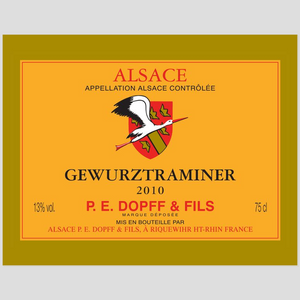 Wine Label Themed Decor - P.E. Dopff Gewurztraminer Label Acrylic Print Ready To Hang