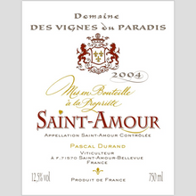 Load image into Gallery viewer, Wine Label Themed Art Print  on Archival Paper - Saint Amour Wine Fine Art Prints