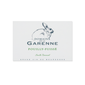 Wine Label Themed Decor - Domaine de la Garenne Wine Label Print on Wooden Plaque 12" x 8" Made in the USA