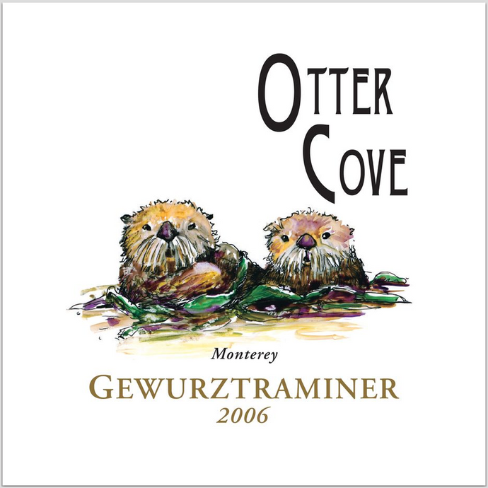 Wine Label Themed Art Print on Archival Paper - Otter Cove Gewurztraminer 2006 Fine Art Prints