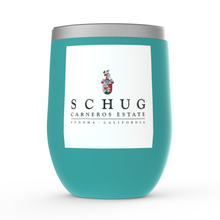 Load image into Gallery viewer, Insulated Wine Tumbler - Wine Label Themed Gifts - Schug - Carneros Estate bottle Label Stemless Wine Tumblers
